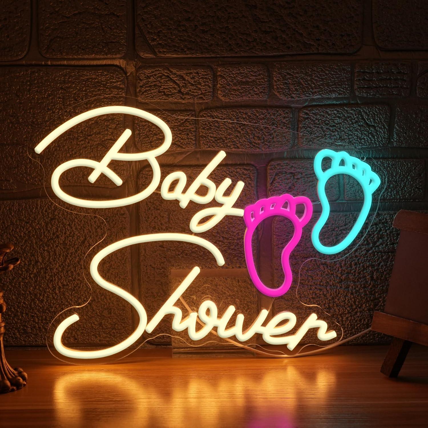 Baby Nursery Wall Lights - Lampu Neon Baby Shower USB LED
