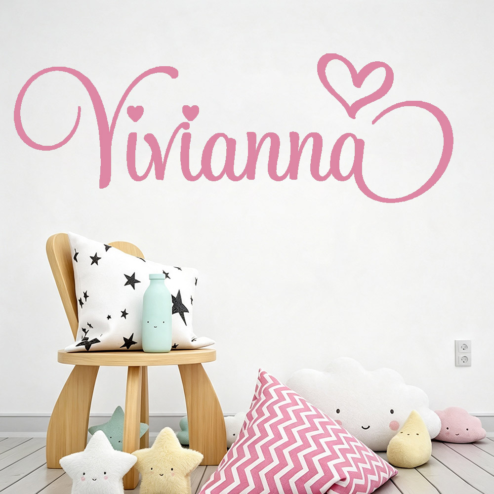 Baby Nursery Decor Girl - Stiker Dinding untuk Kamar Anak, Stiker