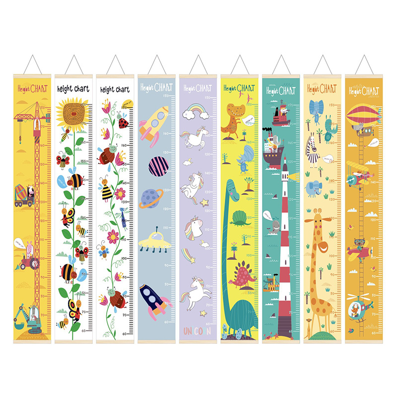 Baby Nursery Frames - 60-180CM Grafik Pertumbuhan Tinggi Bayi Penggaris