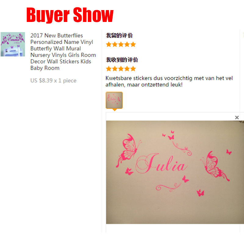 Kupu-kupu Baru Nama Pribadi Vi - Baby Girl Nursery Quotes ulasan dan harga